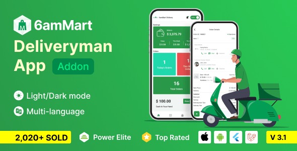 6amMart   Delivery Man App