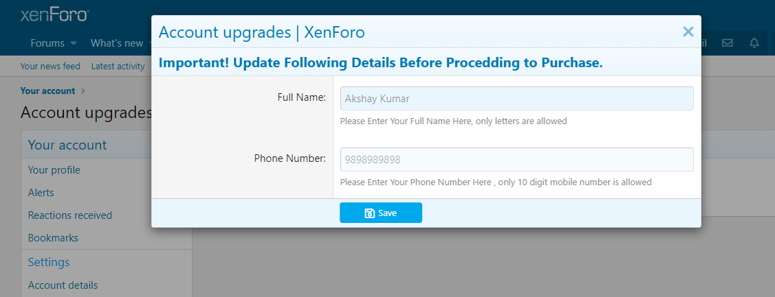 Additional Fields
