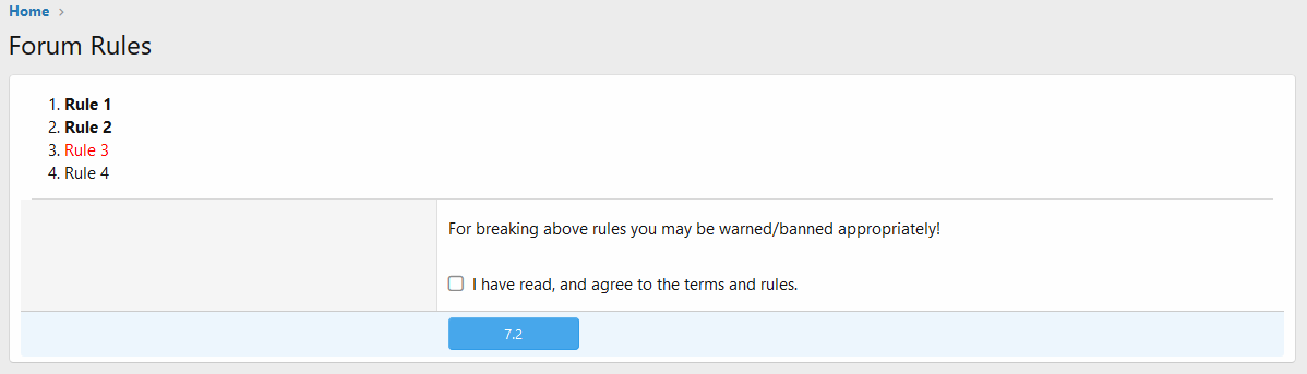 Confirm rule
