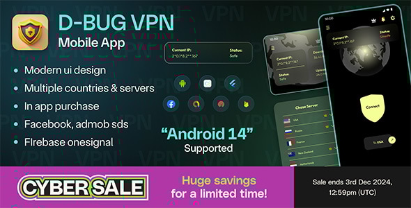 D bug VPN  Flutter VPN Unlimited Proxy