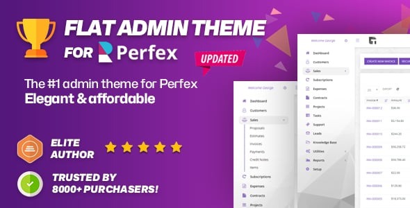 Flat Theme for Admin