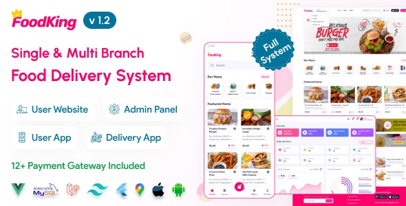 FoodKing   restaurant food ordering  delivery system