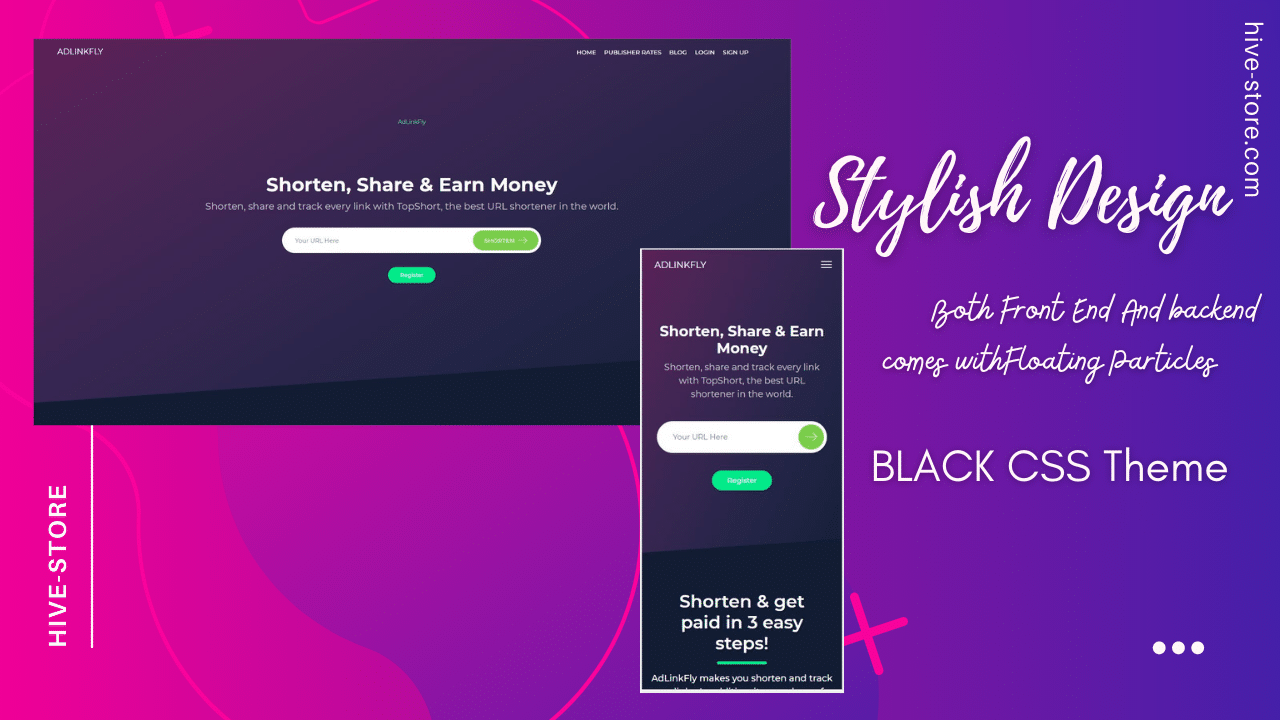 Hive store AdlinkFly New Theme Black CSS Theme