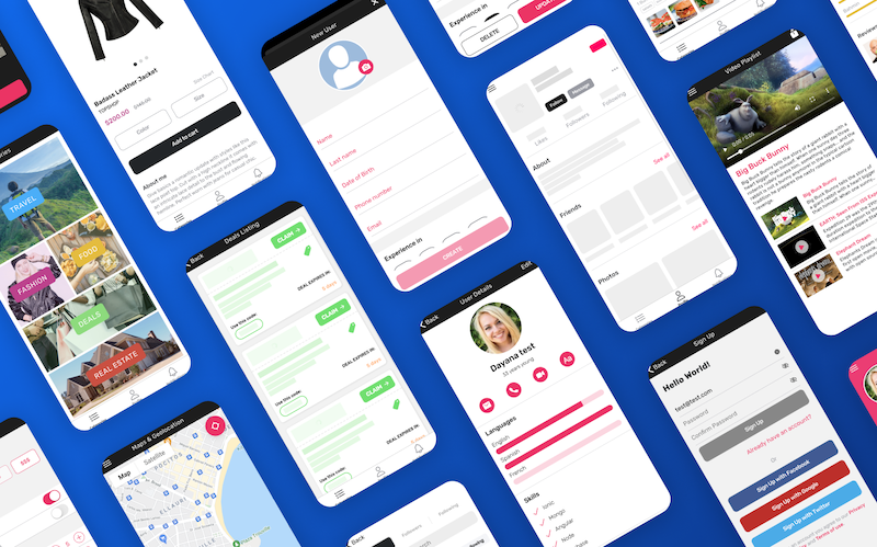 Ionic5 full starter app pro website