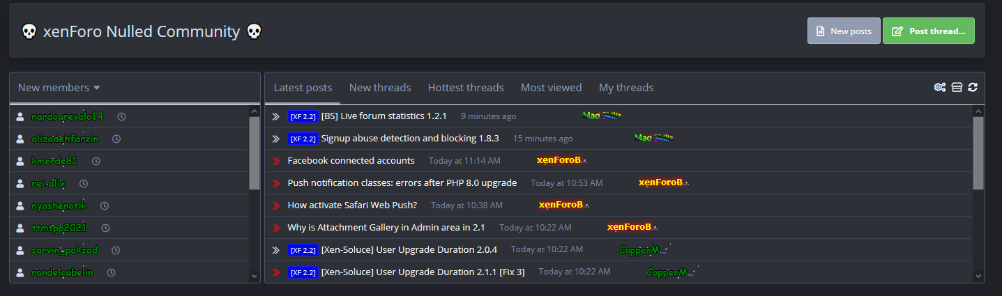 Live Forum Statistics