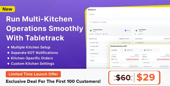 Multi Kitchen Module for Tabletrack