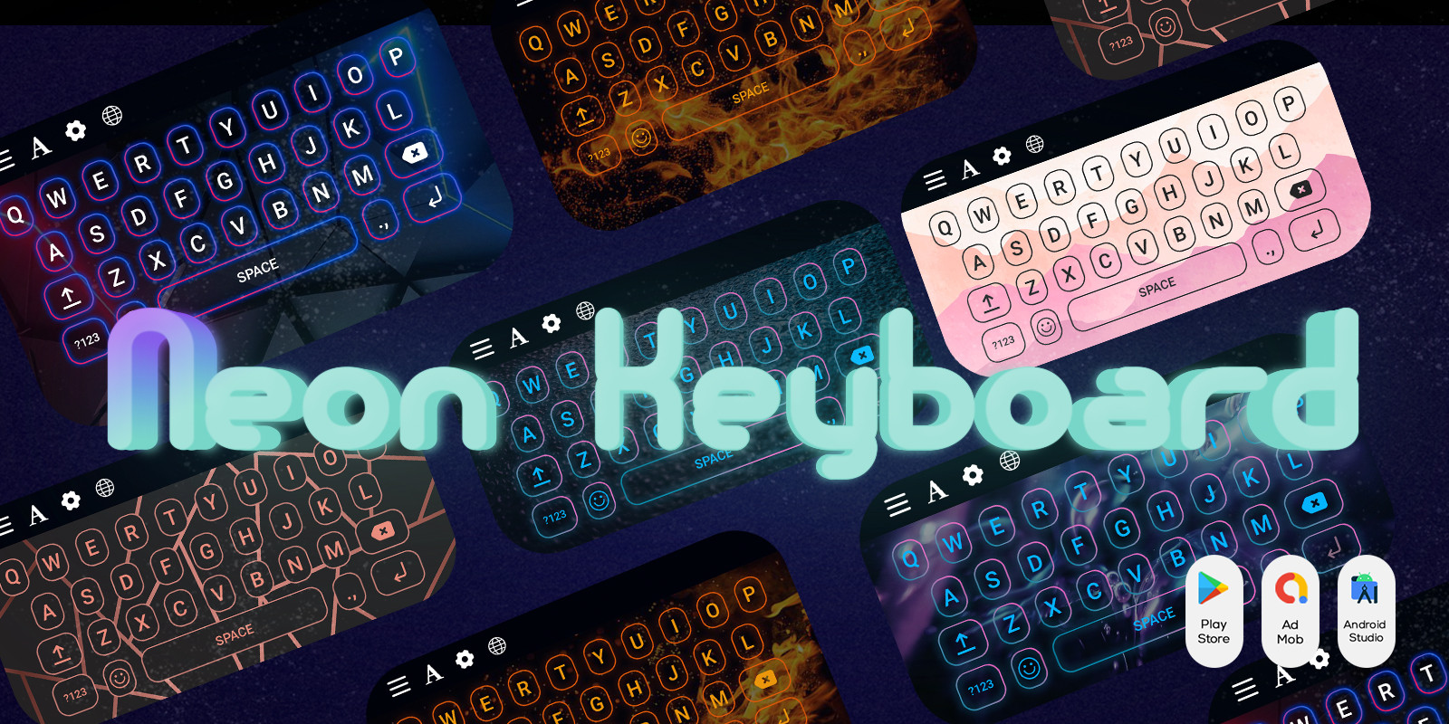 Neon LED Light Keyboard