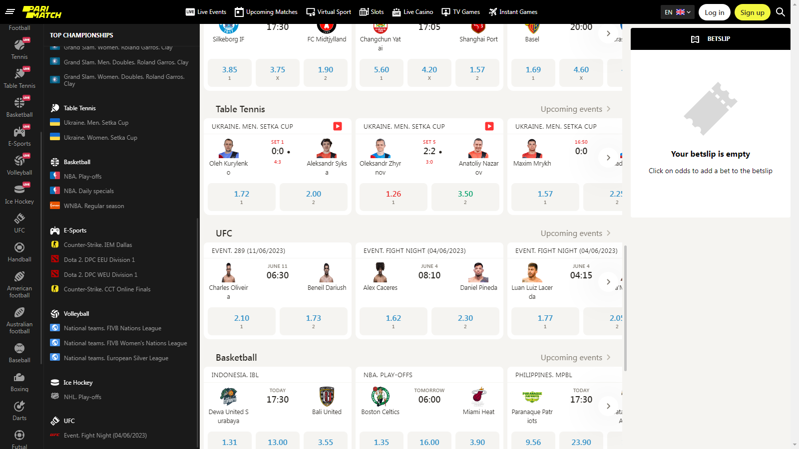 Pari Match Clone