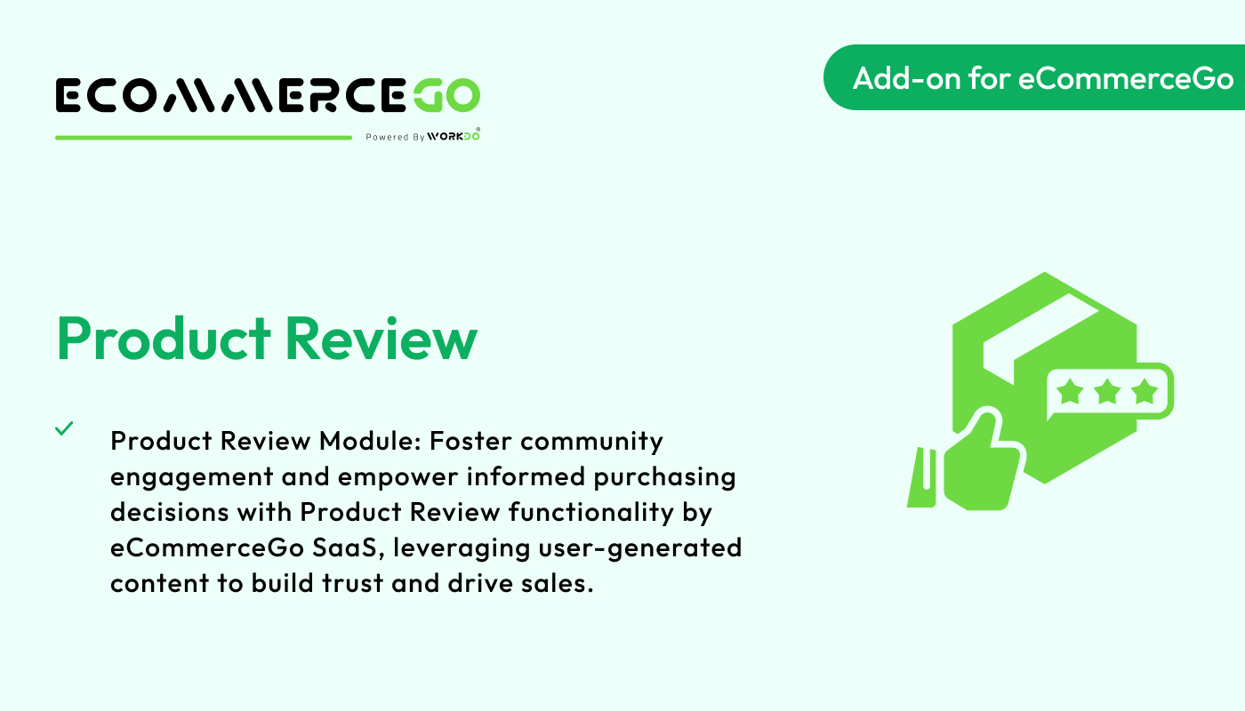 Product review addon banner