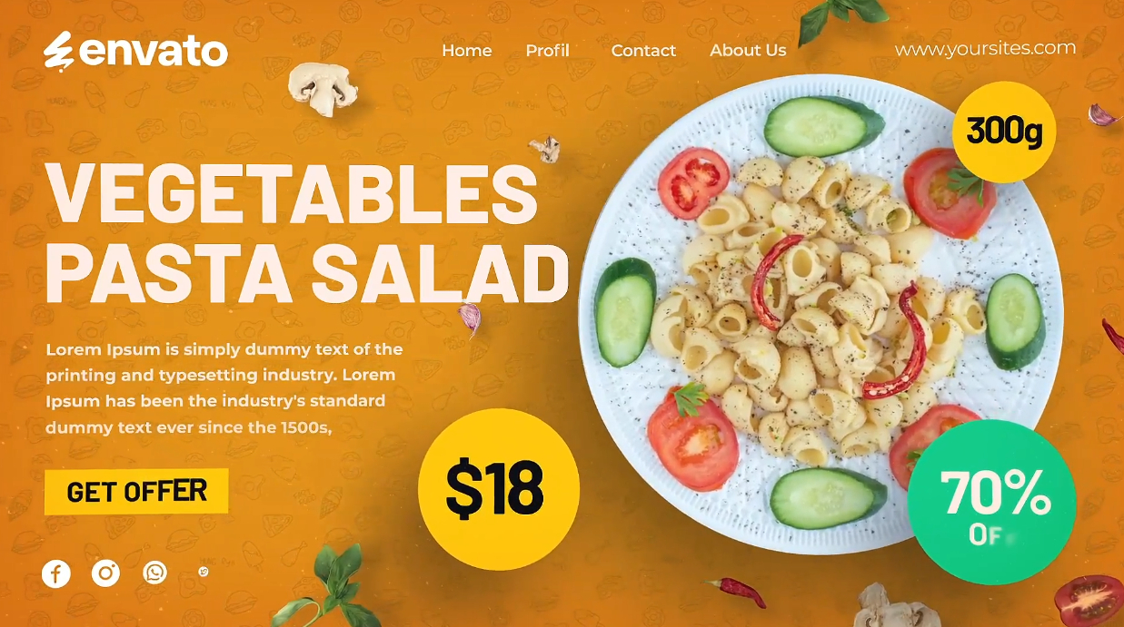 Restaurant Food Menu Promo