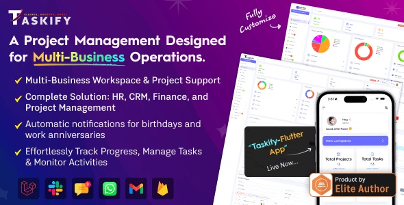 Taskify - Project Management - Task Management & Productivity Tool ...