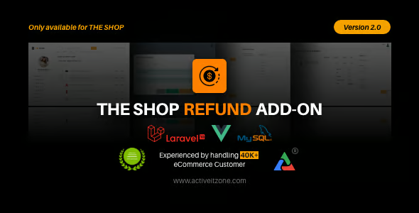 The Shop Refund Add on