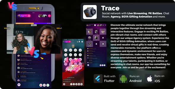 Trace   Social network with Live Streaming