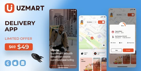 Uzmart   Delivery man app