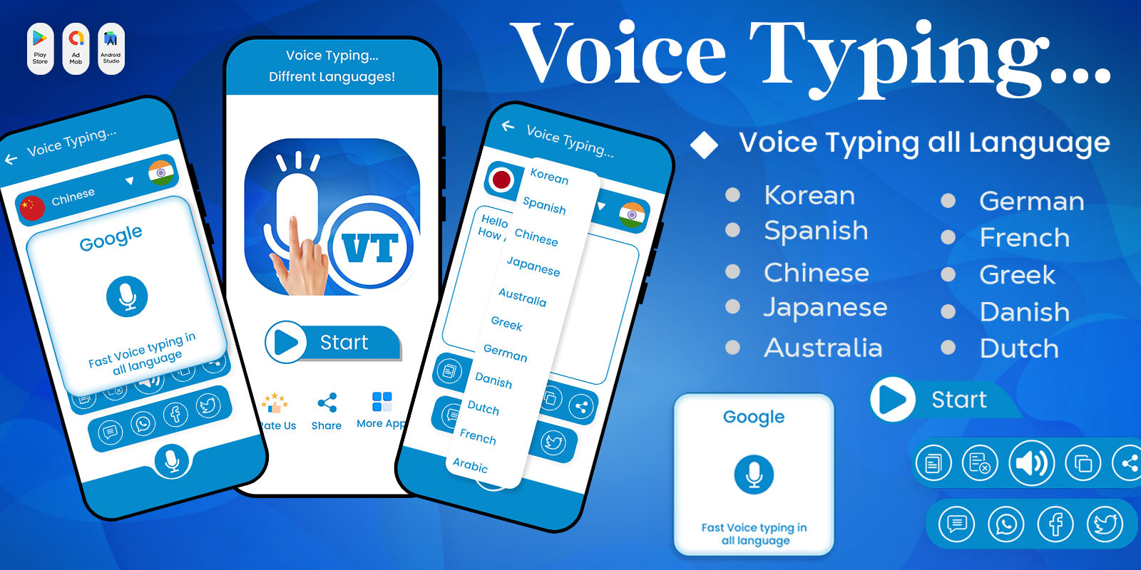 Voice Typing All Languages