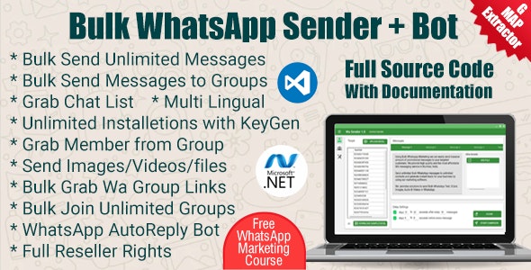 WaBulker Bulk WhatsApp sender With Buttons