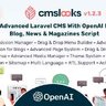 CMSLooks | Laravel CMS With OpenAI Powered Blog, News & Magazines Script