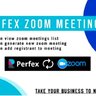 Perfex Zoom Meeting Module