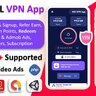 WILL VPN App - VPN App With Admin Panel | Secure VPN & Fast VPN | Refer & Earn | Reward Lucky Wheel