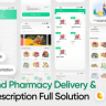 GoGreen - Food, Grocery, Pharmacy Multi Store(Vendor) Android App with Interactive Admin Panel